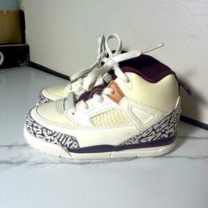 Nike Air Jordan Spizike TD Sail Bordeaux 684932-132 Size 8c Toddlers Kids Baby